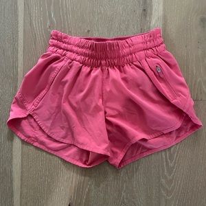 Lululemon Pink Speed Up Shorts Size 4